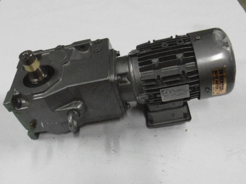 Nord 1.00HP 1750RPM 332/575V 80 TEFC 3Ph 60Hz C/W Gearbox 27.65:1 Ratio USED