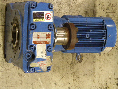 Sumitomo 1-1/2HP 1730RPM 230/460V F-90S TEFC 3Ph C/W Gear Box 28:1 Ratio USED