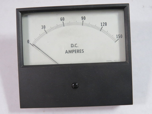 Triplett 420-GL Panel Meter 0-150 DC Amperes USED