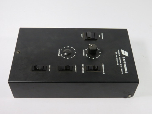 Saftronics DC Drive 1/4-2HP Range Input 15A 240VAC Output 180V/10A USED