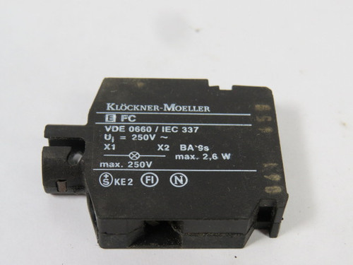 Klockner-Moeller EFC Lamp Holder 2.6W 250V USED