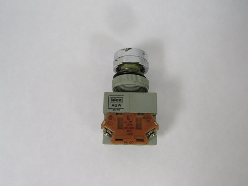 IDEC ABW111-B Non-Illuminated Black Push Button 1NO/1NC USED