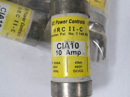 GEC CIA-10 Bolt On Fuse 10A 600V Lot of 10 USED
