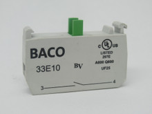 BACO 33E10 Contact Block 1NO 240V 3A USED - Industrial Automation Canada