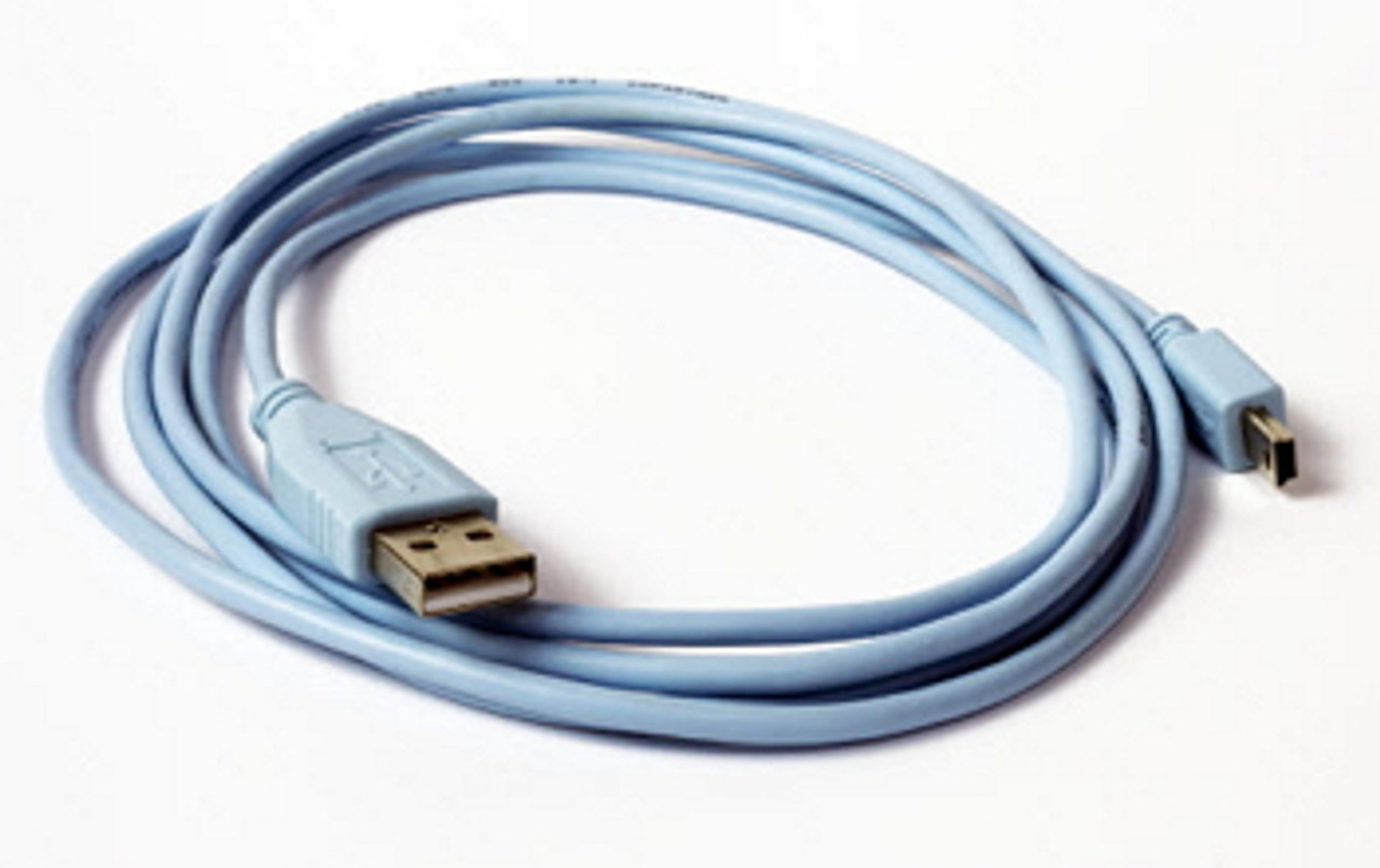 Cisco Light Blue USB A to USB mini-B Rollover Console Cable