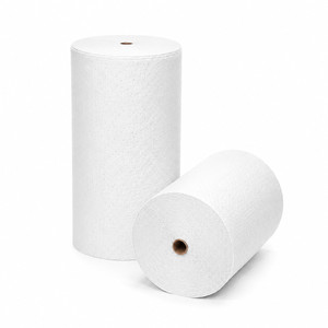 Oil Only Fine Fiber Bonded Sorbent Roll, White