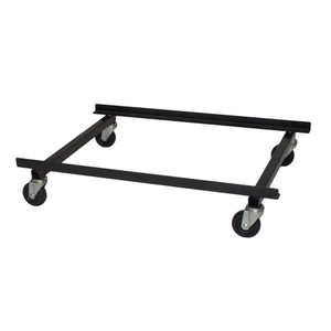 Caster Frame for Poly Safety Packs, Black