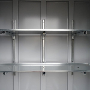 5x7 to 7x7 Steel Building Shelving Kit, Gray