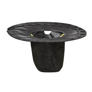 Round, Cone Style Storm Sentinel® Catch Basin Insert, Adjustable, Black (4340-CONE, 4340-22-CONE)