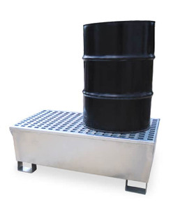 Ultra-Spill Pallet® Steel Model P2, 2 Drum, Gray