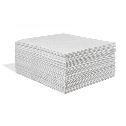 Oil Only Meltblown Sorbent Pads, White