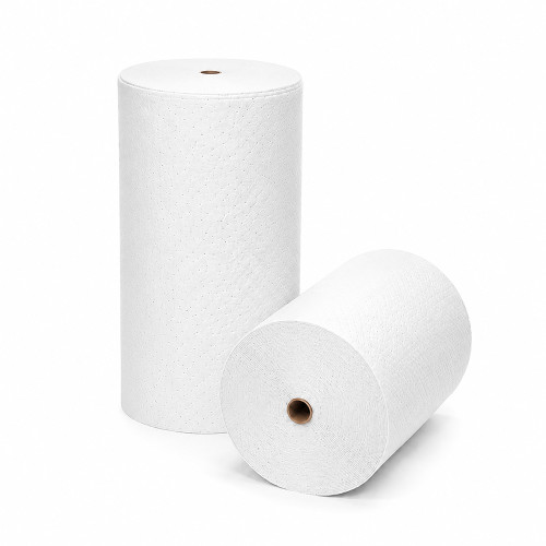 Oil Only Fine Fiber Bonded Sorbent Roll, White