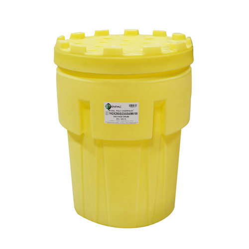 95-Gallon Poly-Overpack® Salvage Drum, Yellow
