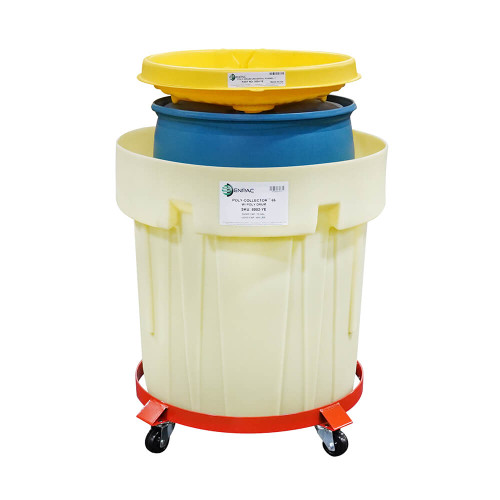 Poly Spill Collector 66 with Poly Drum, Yellow (8002-YE)