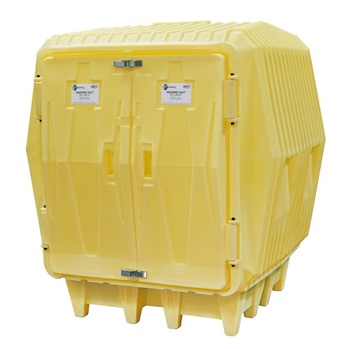 Hazard Hut Poly Drum Shed, Yellow (4000-YE)
