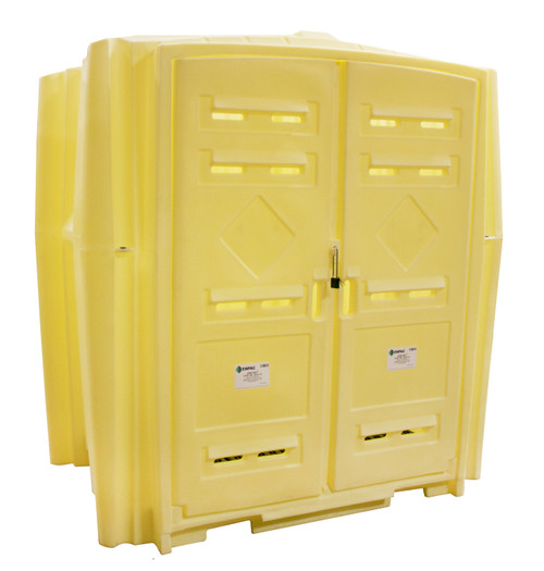Job Hut XL Poly Drum Shed, Yellow (4010-YE)