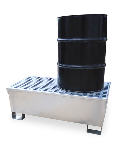 Ultra-Spill Pallet® Steel Model P2, 2 Drum, Gray