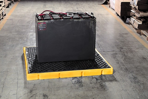 Ultra-Spill Deck® Plus Model P4, 4 Drum, Yellow