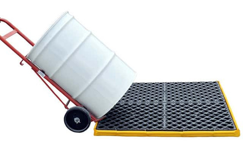 Ultra-Spill Deck® Flexible Model P4, 4 Drum, Yellow