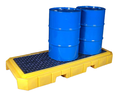 Ultra-Spill Pallet® Plus Model P3, 3 Drum, Yellow