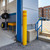 Bollard Covers, Yellow with Red Reflective Tape
