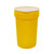 55 Gallon Nestable Drum, Plastic Lever-Lock, Yellow (1255-YE)