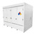 Double IBC Tote Steel HazMat Storage Locker, White