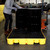 4 Drum Slim-Line Poly Spill Pallet, Yellow