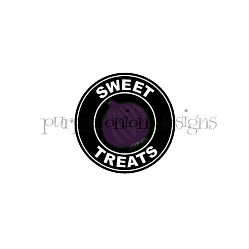 Sweet Treats Logo Purple Onion Designs
