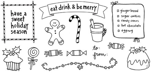 Carolyn Draws Holiday Sweets Set