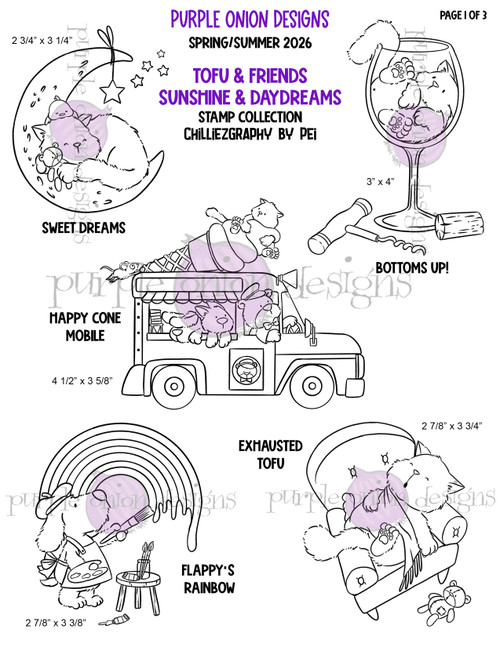 Chilliezgraphy - Sunshine & Daydreams Bundle (12 stamps, sentiment set & 3 individual sentiments)