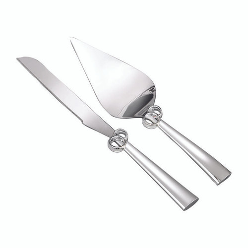 Nambe Forever Cake Knife & Server Set