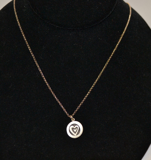 Sterling Silver Heart Necklace by Emily Rosenfeld