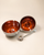 Apple-Shaped Honey Dish with Spoon - Silver Plated
