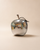 Apple-Shaped Honey Dish with Spoon - Silver Plated