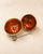 Gold Apple-Shaped Honey Dish with Spoon