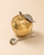Gold Apple-Shaped Honey Dish with Spoon