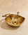 Gold Apple-Shaped Honey Dish with Spoon