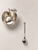Polished Apple Honey Dish with Coordinating Spoon - Nickel