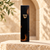 Black Resin & Natural Wood Mezuzah Case