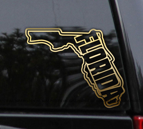 Flawless Vinyl Decal Stickers Florida State Outline Decal Sticker