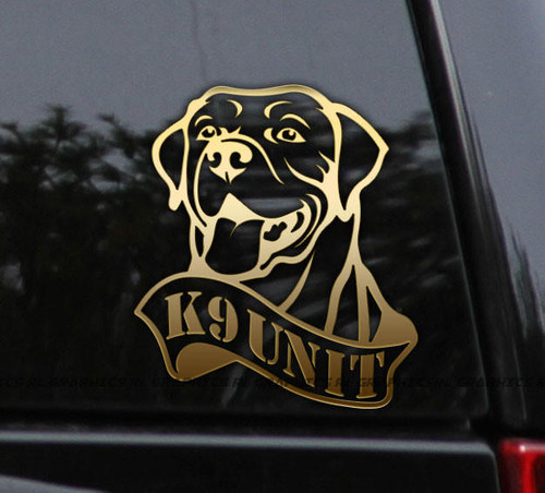 Flawless Vinyl Decal Stickers Rottweiler K9 Unit Custom Name Decal Sticker