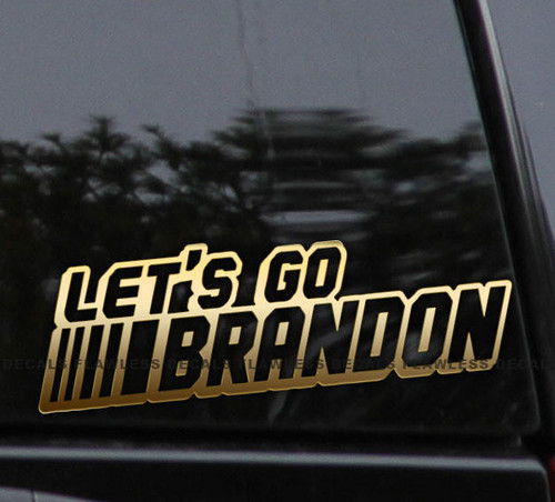LET'S GO BRANDON! Chant Vinyl Decal Sticker