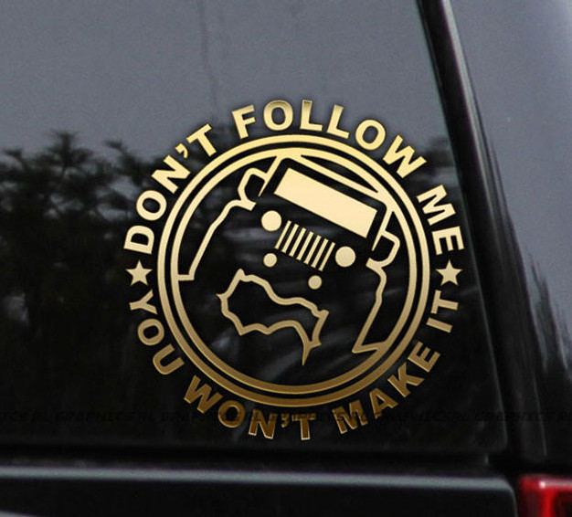 Flawless Vinyl Decal Stickers Don't Follow Me Decal You Won't Make It Vinyl Decal Sticker
