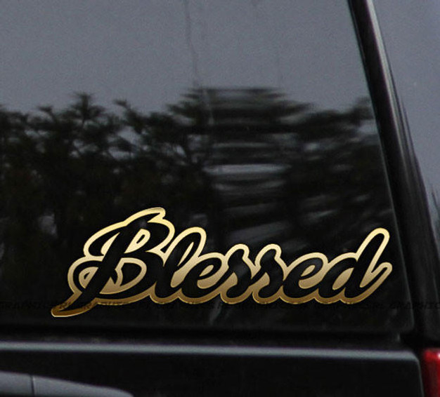 Flawless Vinyl Decal Stickers Blessed Vinyl Decal Sticker