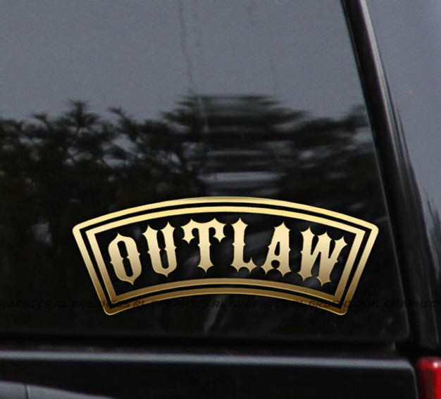 Flawless Vinyl Decal Stickers Outlaw Vinyl Decal Sticker