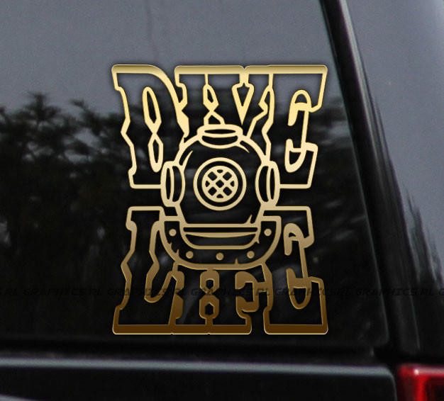 Flawless Vinyl Decal Stickers Dive Life Vinyl Decal Sticker