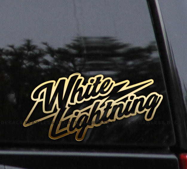 Flawless Vinyl Decal Stickers White Lightning Decal Sticker 