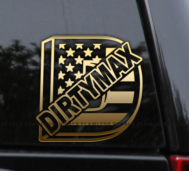 Flawless Vinyl Decal Stickers Dirtymax American Flag Truck Decal Sticker