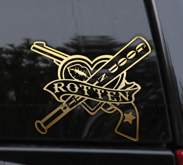 Flawless Vinyl Decal Stickers Harley Quinn Rotten Decal Sticker